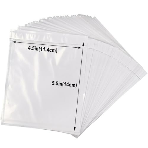 MBLABEL 200 Pcs-4.5x5.5In Shipping Envelopes, Packing List Mailing Envelopes Clear Adhesive Shipping label sleeves Shipping Supplies for Small Businesses - Image 2