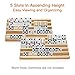 plusvivo Domino Racks Set of 2 Wooden Domino Trays Holders Organizer for Mexican Train and Other Dominoes Games 10 x 55 x 079 Inches Dominoes NOT Included - Image 3