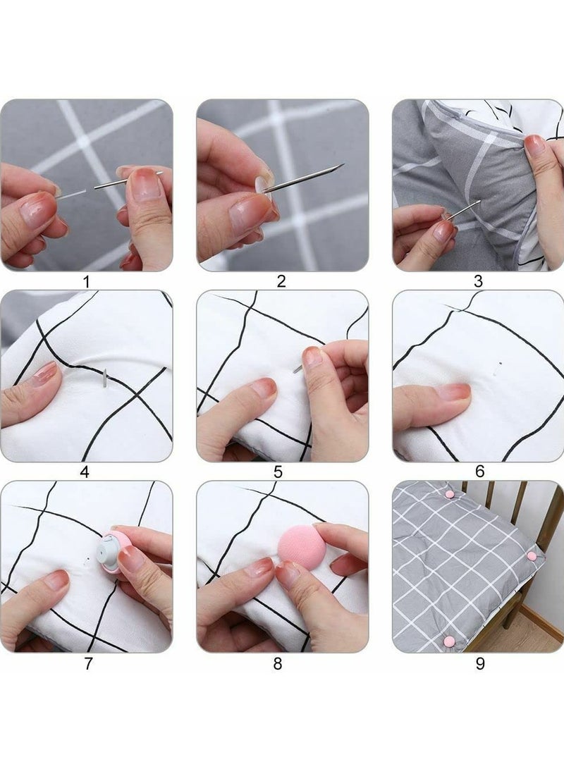 House Duvet Clips Double Sided Pin Fasteners Linen Fabric Buttons Strong Bedding Holder Pins Cloth Holders Bunnings Multi Color - Image 4