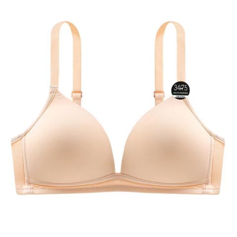 Comfy Gathered Light Bralette No-Wire skin color