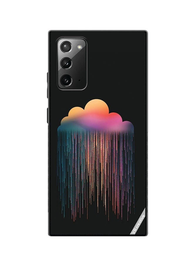 VR CREATIVE Protective Case Cover For Samsung Galaxy Note20 5G Colourfull Rain Design Multicolour - Image 1