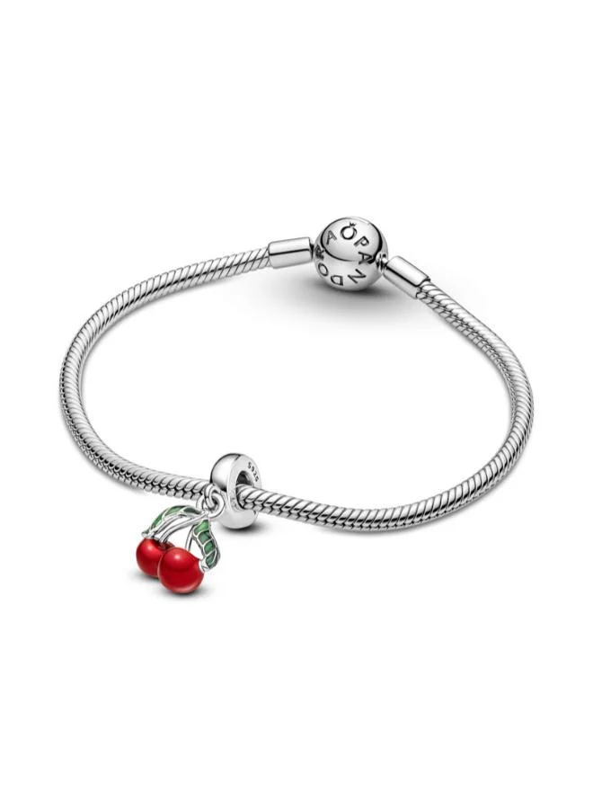 باندورا Asymmetrical Cherry Fruit Dangle Charm