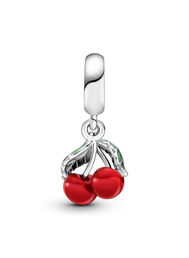 PANDORA Asymmetrical Cherry Fruit Dangle Charm - Image 4