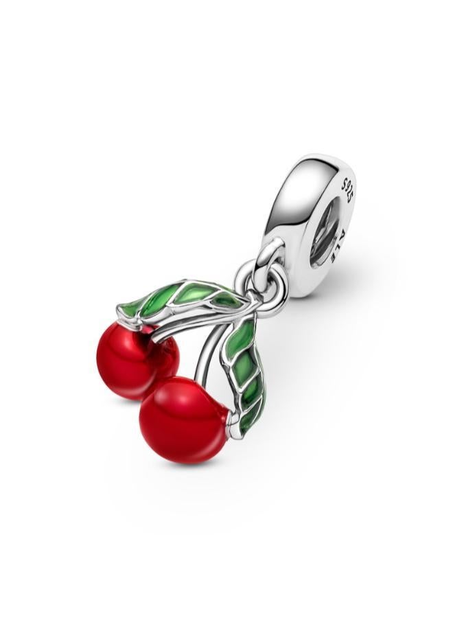 PANDORA Asymmetrical Cherry Fruit Dangle Charm - Image 1