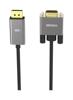 MOWSIL DisplayPort to VGA Cable 2Mtr,Supported Resolution 1080P@60Hz,Aluminum Alloy Body and Gold Plated Connector  - Image 3