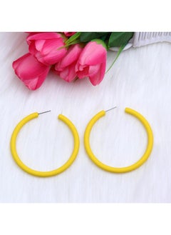 Rose Story Same Style Large C Circle Earrings Acrylic Earrings Exaggerated Ear Jewelry Women's Fashion Personalized Earrings