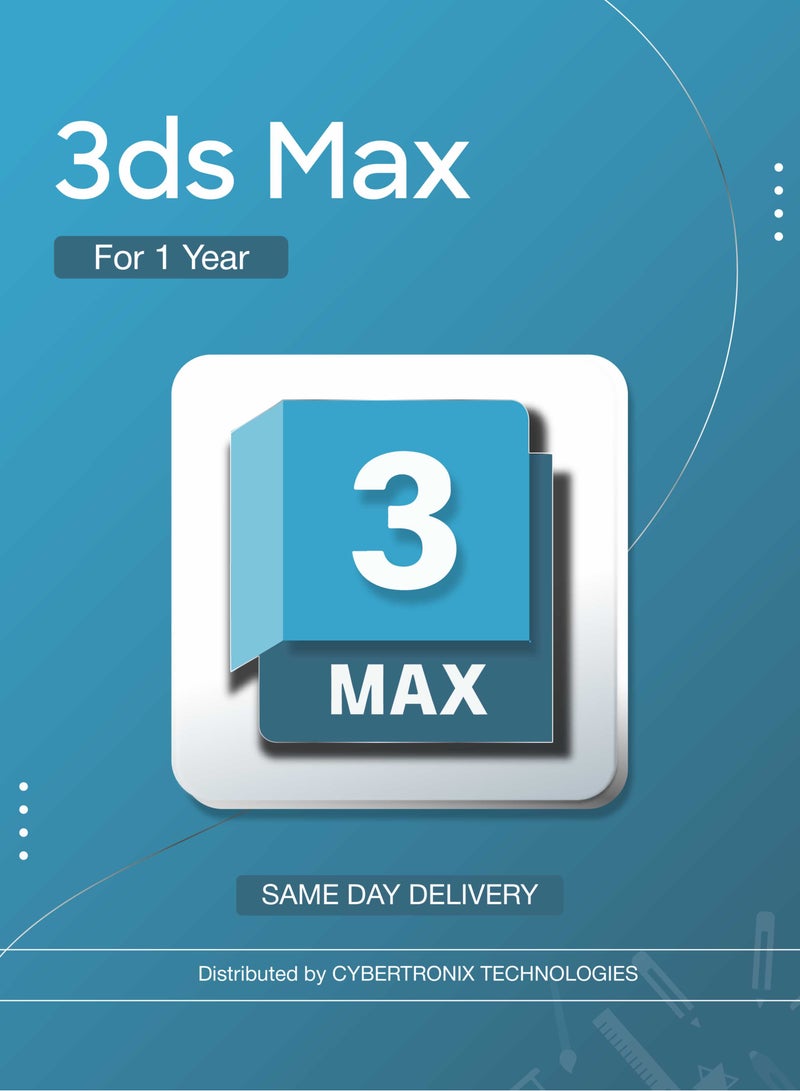 Autodesk Autodesk 3ds Max – 1 Year Subscription | SAME DAY DELIVERY