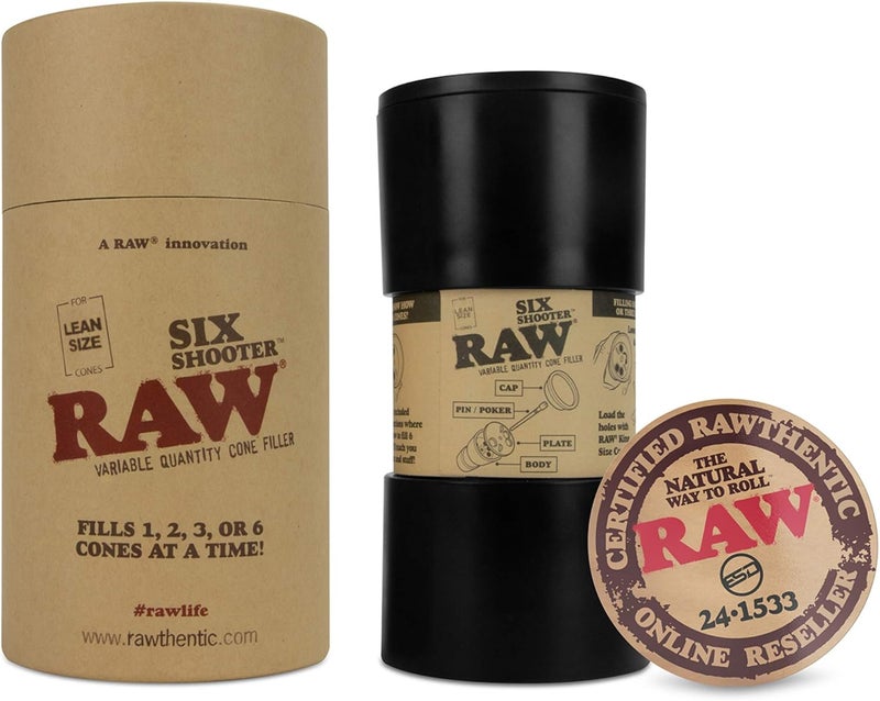 Raw Six Shooter for Lean Cones | Fast and Convenient Loader and Cone Filler | Fills up to 1,2,3, or 6 Cones at a Time - Image 3