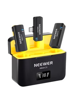 Neewer Neewer Wireless Lavalier Microphone Set for Type C 2 Clip On Mics with Charging Case for Video Recording Podcast Live Streaming  - Image 1