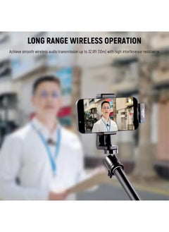 Neewer Neewer Wireless Lavalier Microphone Set for Type C 2 Clip On Mics with Charging Case for Video Recording Podcast Live Streaming  - Image 5