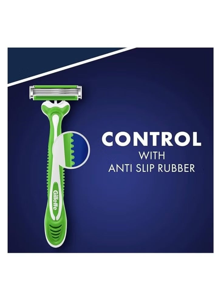 Gillette Blue 3 Sensitive Disposable Razors 6+2 Free Razors - Image 3