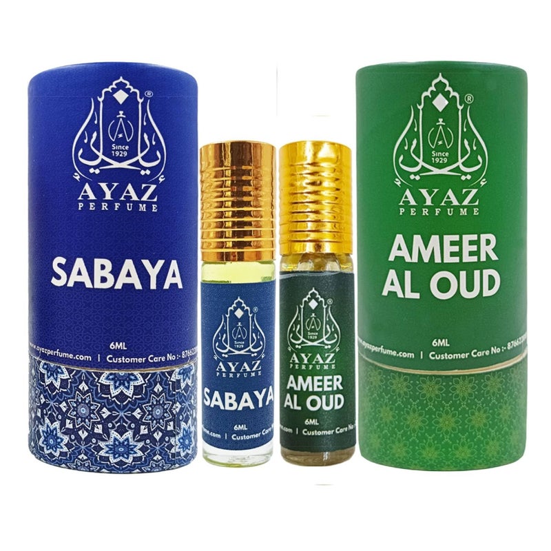 AYAZ Sabaya Ameer Al Oud Perfume Attar Unisex Longlasting Fragrance Premium Oud Floral Blend AlcoholFree Rich Arabian Scent for Men Women Pure and Natural - Image 1