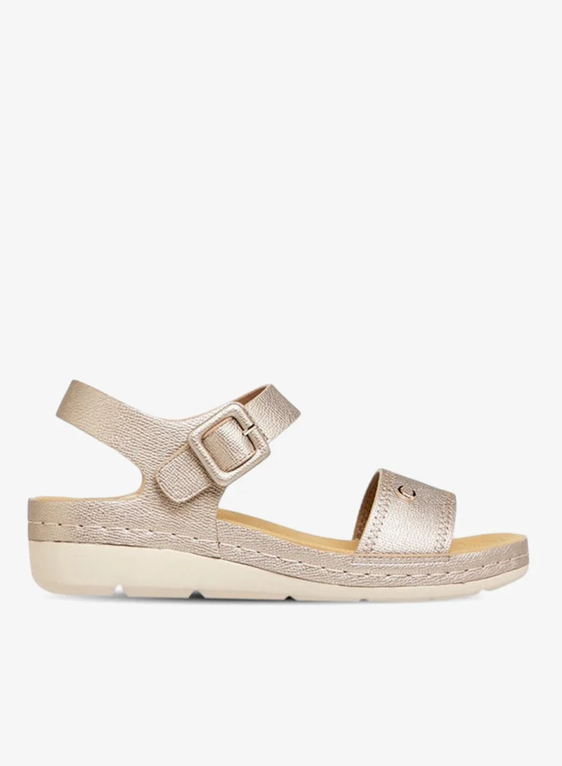 Le Confort Textured Sandals with Hook and Loop Closure