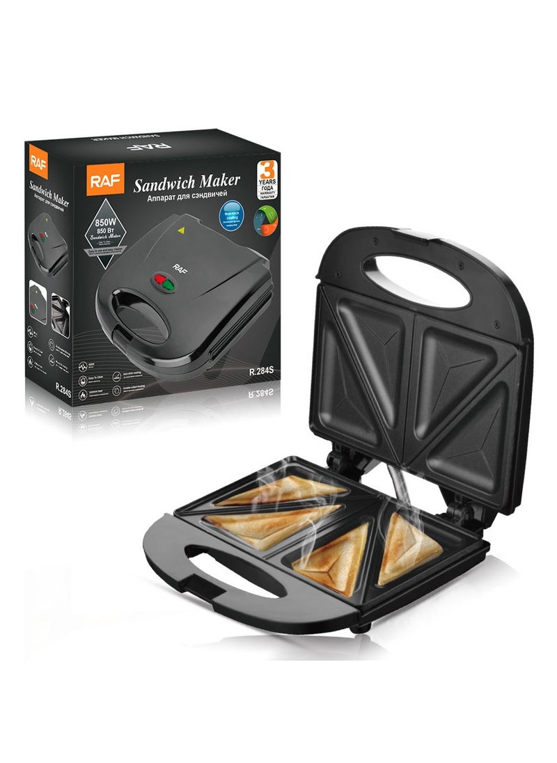 RAF - Sandwich Maker Toaster, Household Breakfast Maker, 750W Equipped With Non-Stick Coating And Overheat Protection - Image 1