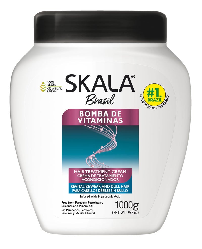 SKALA Skala Expert Bomba de Vitaminas SOS Fortalecimento dos Fios Brazilian Hair Vitamin Treatment 352Oz