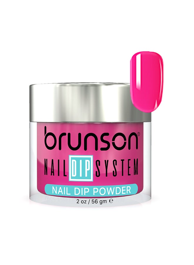 Nail Dip Powder Dip And Buff System Color 56gm, French Nail Art Starter Manicure Salon DIY At Home Odor Free And Long Lasting No Needed Nail Lamp Curing DBK098