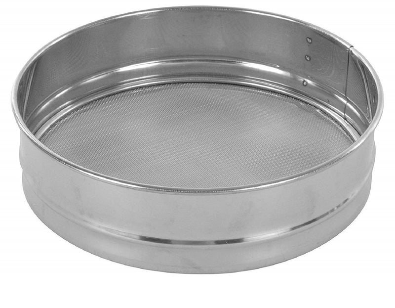 N M Z Stainless Steel Flour ChalniSpicesFood StrainersAtta Chalni Set of 3 PcsSilverColour - Image 2