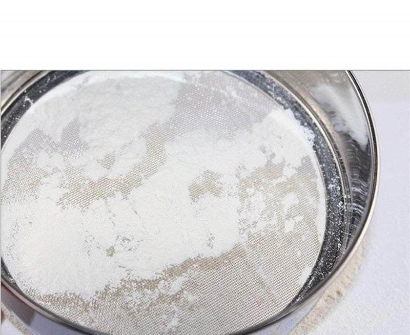 N M Z Stainless Steel Flour ChalniSpicesFood StrainersAtta Chalni Set of 3 PcsSilverColour - Image 4