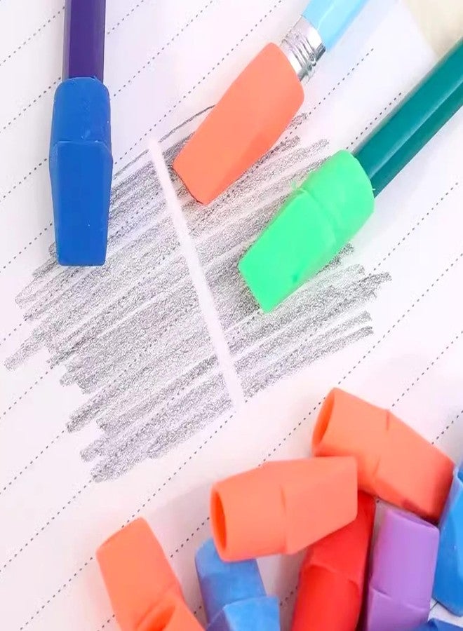 Lagincig 100PCS Cap Erasers for Pencils Pulk 10 Color Mix Erasers Toppers for Latex Free Assorted Colors School Supplies for Teachers Sudents Classroom Home and Office - Image 4
