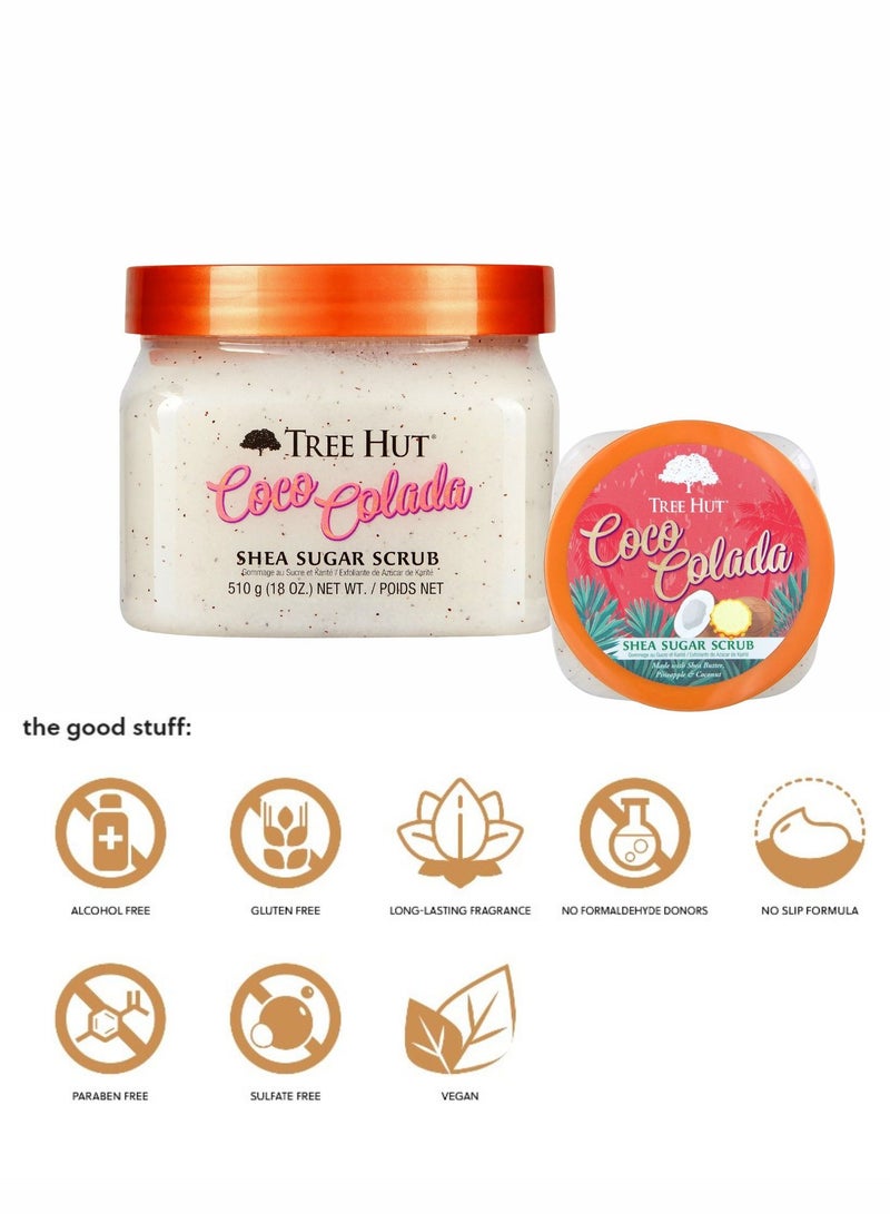 Tree Hut سكر مقشر شيا كوكو كولادا 510غ/18أونصة - Image 5