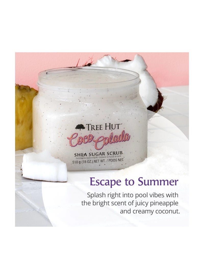 Tree Hut سكر مقشر شيا كوكو كولادا 510غ/18أونصة - Image 2