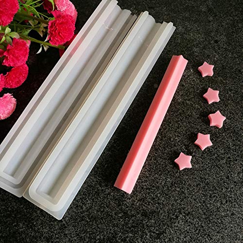 EchoDone Star Tube Column Silicone Soap Candle Mold Embed Soap Making Supplies Silicone Mold for Soap - Image 5
