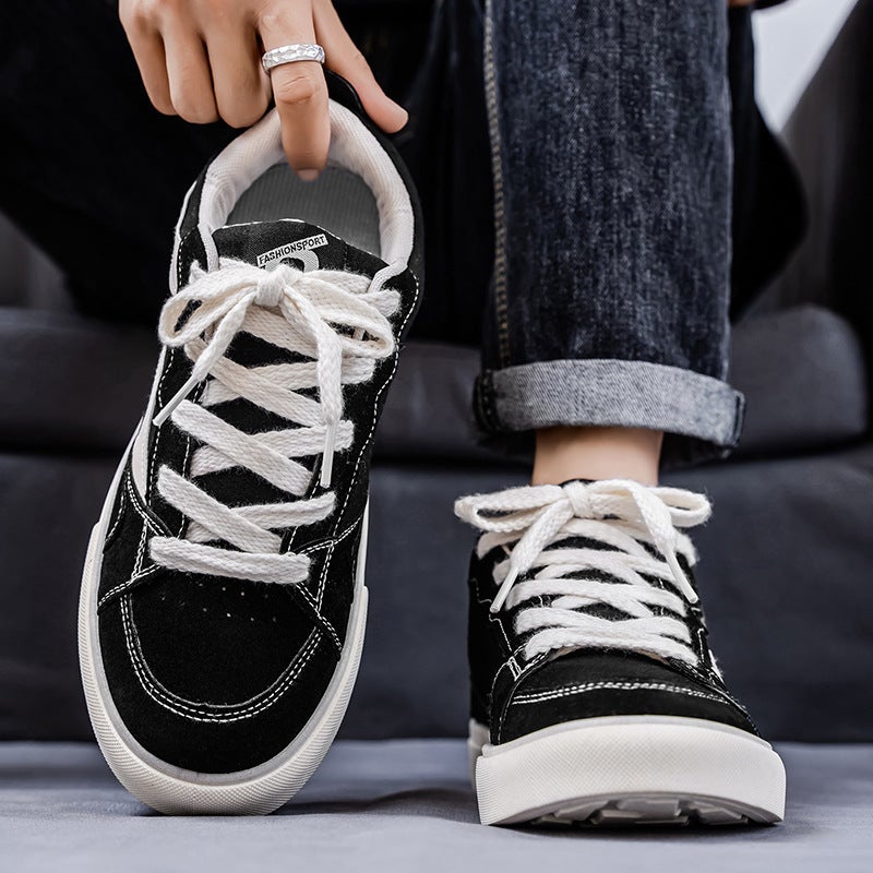 Men's Canvas Low Top Sneakers - Image 3