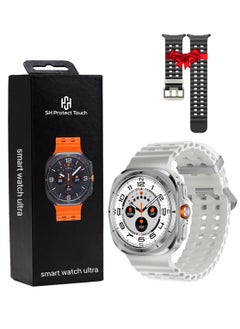 SH PROTECT TOUCH Galaxy Watch 7 Ultra 47mm IP68 Waterproof Bluetooth Call Compass Smartwatch Smart Watch 7 Ultra 1.43" Super Amoled  Screen GPS Tracking Smart Watch  for Men Outdoor Sports  - Image 1