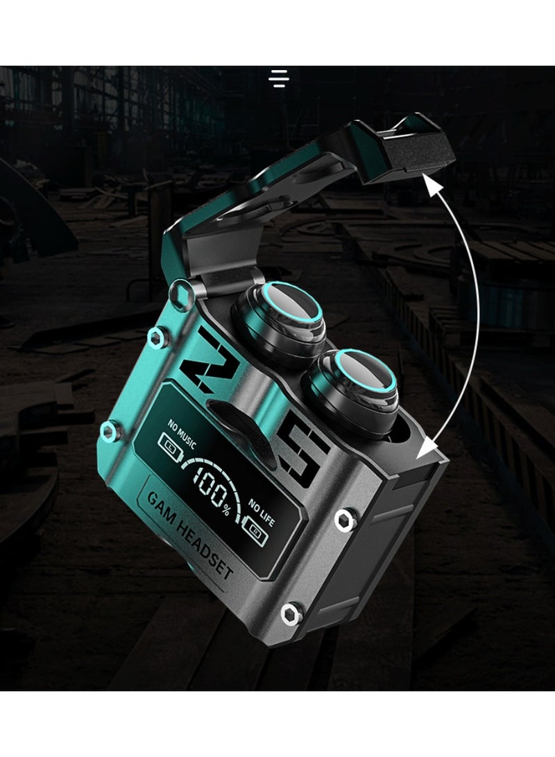 True Wireless Headphones 5.3 Bluetooth In-Ear Headphones, Waterproof and Sweatproof Headphones, Large Capacity Battery Compartment, Sci-Fi Mechanical Style Headphones - Image 3