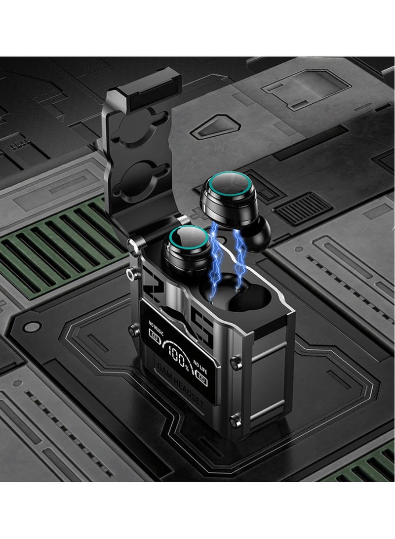 True Wireless Headphones 5.3 Bluetooth In-Ear Headphones, Waterproof and Sweatproof Headphones, Large Capacity Battery Compartment, Sci-Fi Mechanical Style Headphones - Image 5