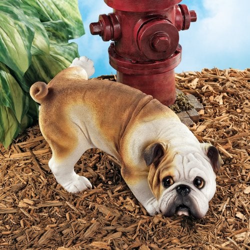 Design Toscano Dog Gone Bad Peeing Bulldog Statue QL6324 - Image 2