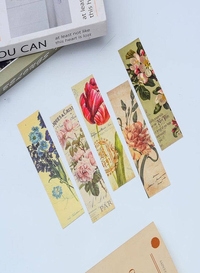 YOSCO Vintage Style Bookmarks for Women Men, 30PCS (Flower) - Image 3