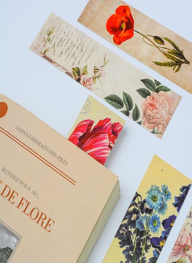 YOSCO Vintage Style Bookmarks for Women Men, 30PCS (Flower) - Image 5