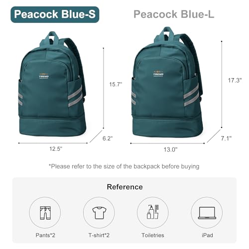 coofay Gym Backpack For Women Waterproof Backpack With Shoe Compartment Lightweight Travel Backpack Sports Backpacks Small Gym Bag - Image 2
