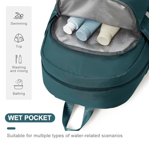 coofay Gym Backpack For Women Waterproof Backpack With Shoe Compartment Lightweight Travel Backpack Sports Backpacks Small Gym Bag - Image 4