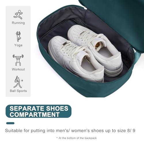 coofay Gym Backpack For Women Waterproof Backpack With Shoe Compartment Lightweight Travel Backpack Sports Backpacks Small Gym Bag - Image 5
