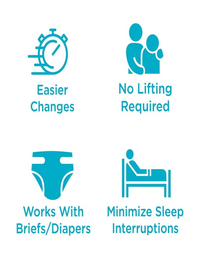 QuickChange Men's Incontinence Wrap, Maximum Absorbency Folding Pad Designed for Men with Reduced Mobility. Fits Inside Diapers or Briefs. (10 Count Trial Pack) - Image 3