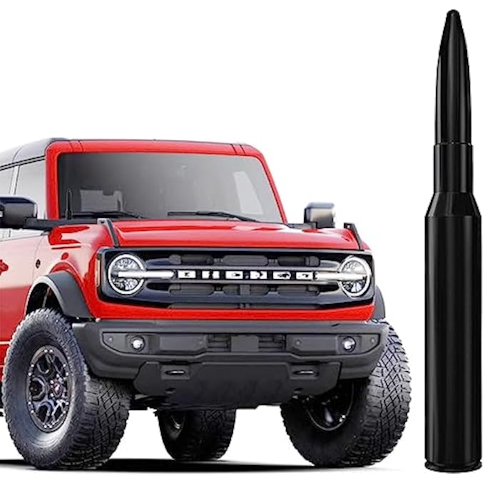 rayihni بديل هوائي من الألمنيوم على شكل رصاصة 50 كال لسيارة فورد برونكو (2021-2023) - Image 1