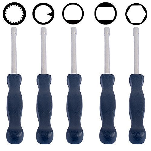 HIPA (Set of 5) Carburetor adjustment tool Pac Man / Single D / Double D / Hexagon Hex Socket / 21-Teeth Splinded - Image 1