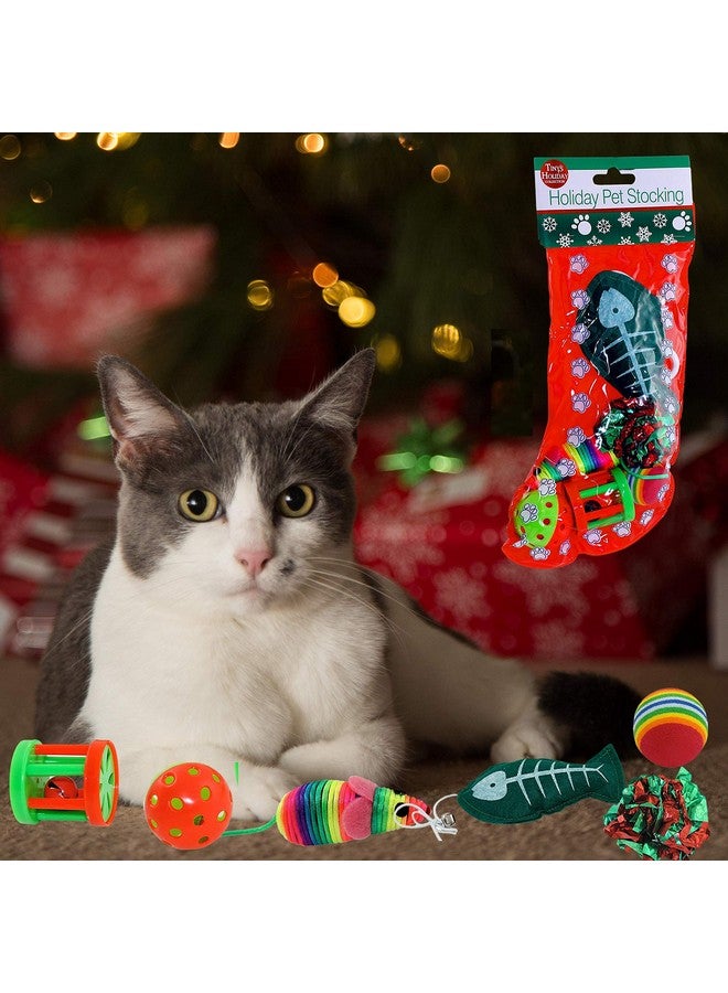 Kole Christmas Cat Stocking, 6 Assorted Toys, Medium Breeds - Image 4