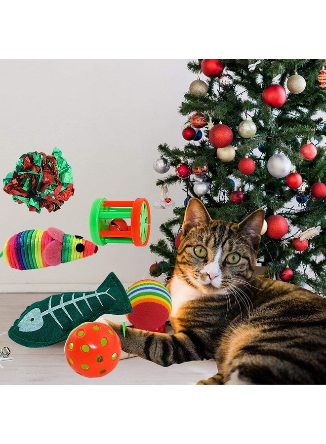 Kole Christmas Cat Stocking, 6 Assorted Toys, Medium Breeds - Image 2