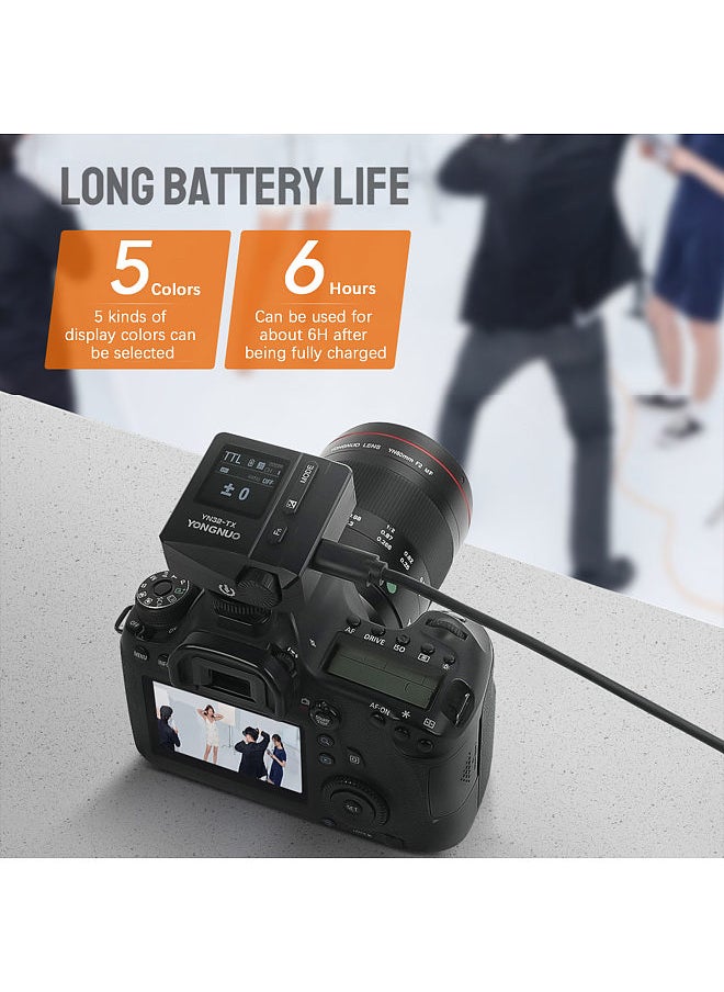 YONGNUO YN32-TX TTL Wireless Flash Trigger 2.4G Flash Transmitter Built-in Battery Multiple Flash Modes with USB Port Replacement for Sony Camera with MI Hot Shoe for YN685/ YN560 II/ YN650EX  - Image 5