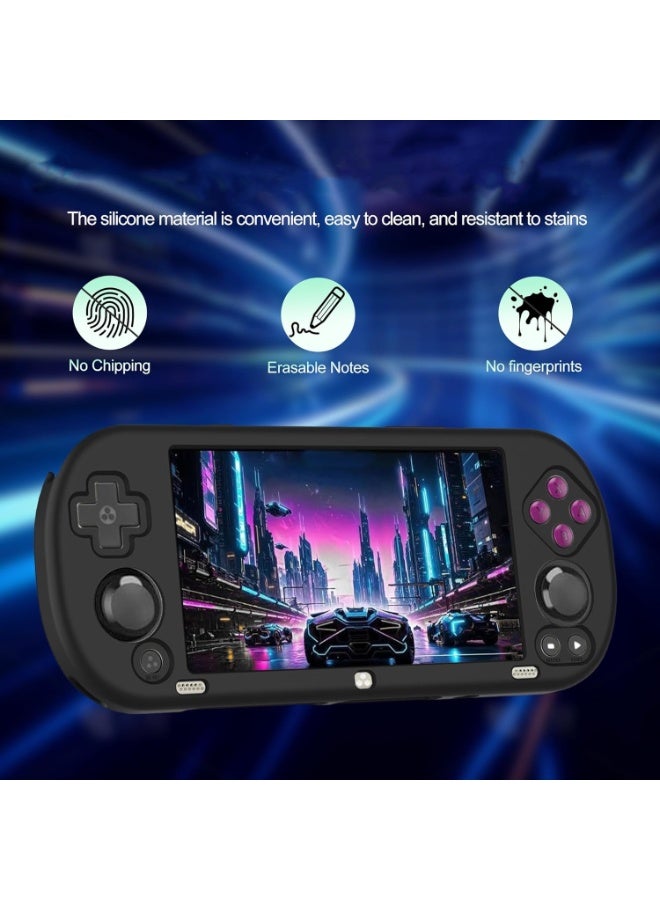 1Pcs Silicone Case Compatible with Trimui Smart Pro 5-Inch, Anti-Scratch, Washable, Shockproof Protective Cover for Trimui Smart Pro Handheld Game Console with Lanyard - Image 4