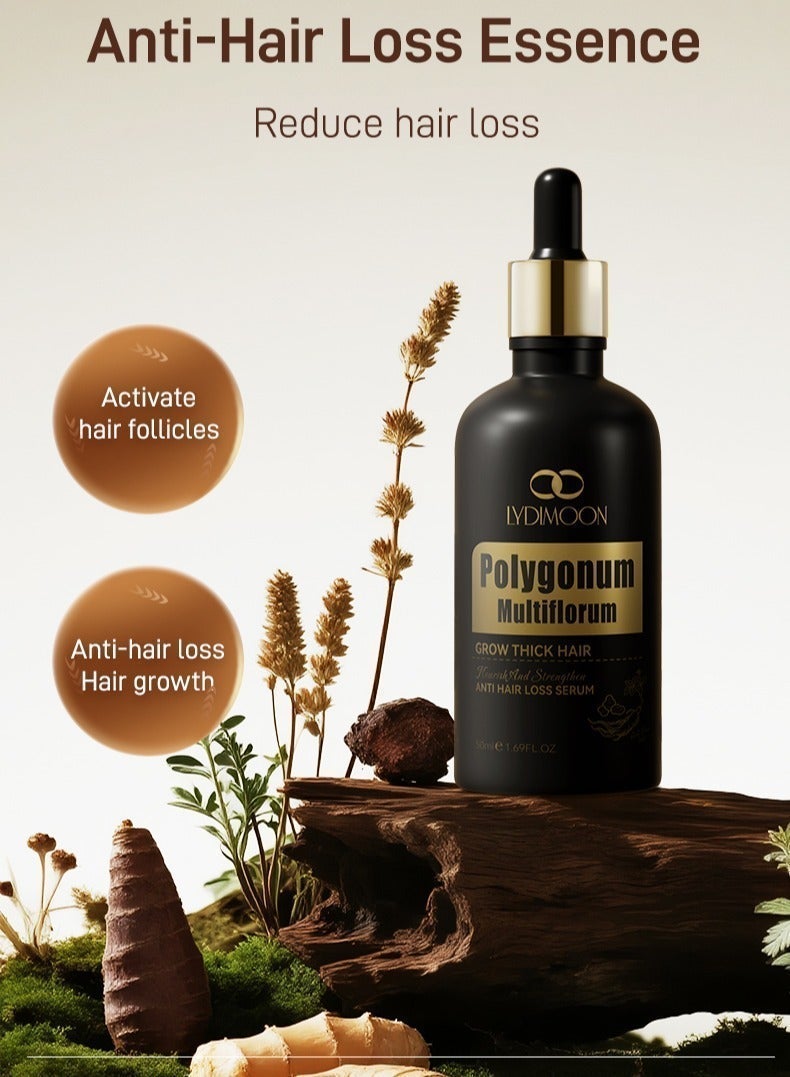 LYDIMOON Polygonum Multiflrum Anti-Hair Loss Essence | Thick, Strong & Repairing 50ml - Image 3