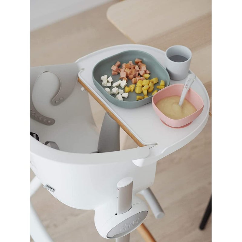 Baba Beaba Silicone 4 Piece Baby Meal Set – Suction Plate, Suction Bowl, Anti-Slip Cup & 2nd Stage Spoon, Non-Slip, Easy to Clean, BPA-Free Baby Feeding Set for Mess-Free Mealtime Essentials, 4M+ - Image 4