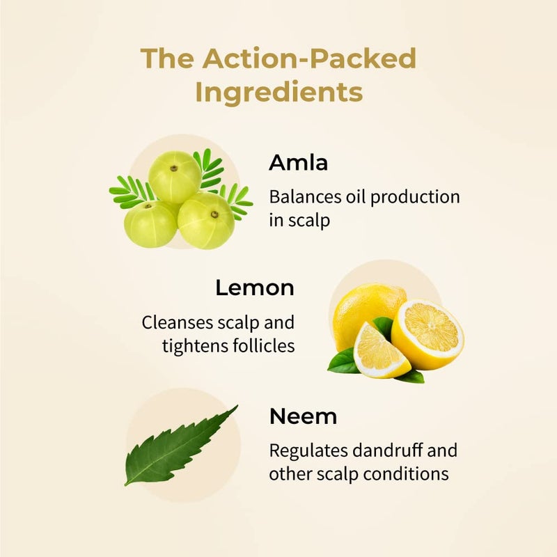 Vedix Ayurvedic Hair Mask For Hair Growth Customized Niktha Vitc Oil Balance Hair Mask For Oily Hair With Amla  Lemon  Neem  200Gm 1 Count - Image 3