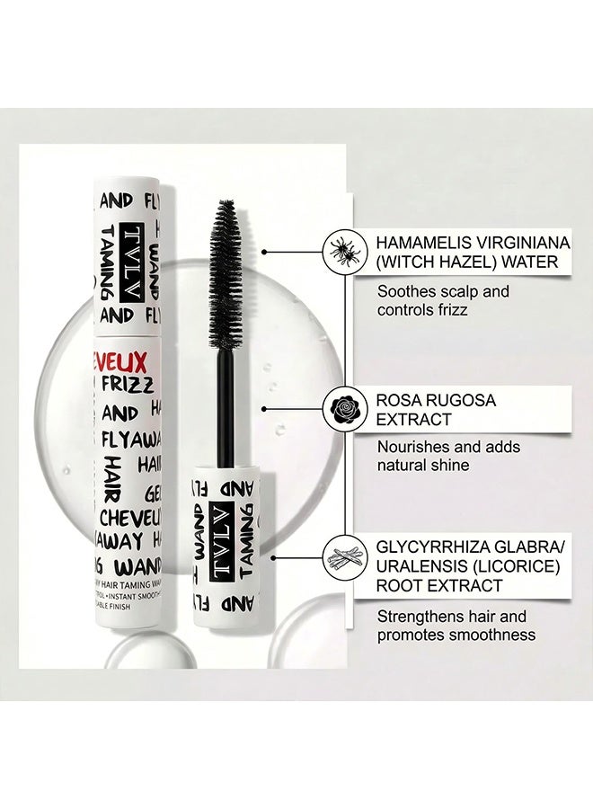 TVLV Hair Taming Wand, Anti Frizz Hair Flyaway Wax Tamer-Edge Brush, Hair Mascara Styling Gel, Small Broken Hairs Styling Wax Stick Hair Gel - 12ml - Image 5