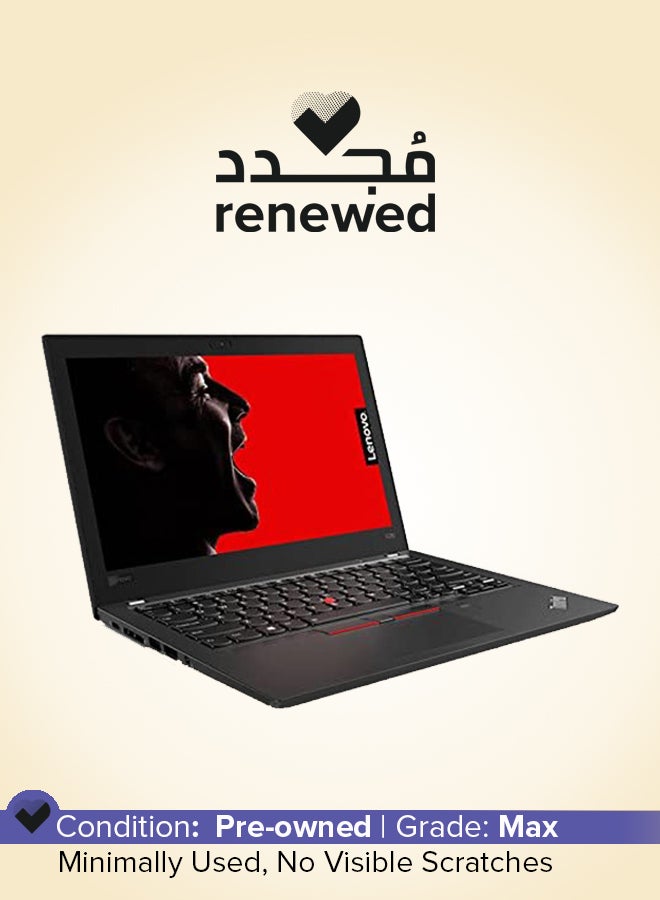 Lenovo Renewed - ThinkPad X280 Laptop With 12.5-Inch HD Display,Core i5/8th Generation/8GB RAM/256GB SSD/Intel HD Graphics English Black