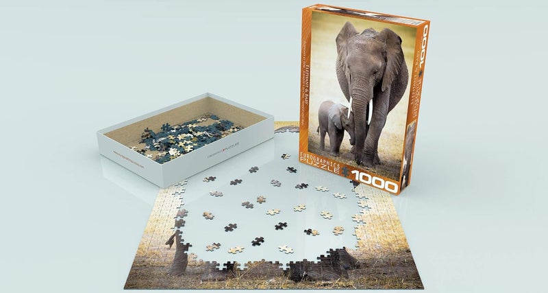 Eurographics Elephant and Baby 1000Piece Puzzle - Image 3