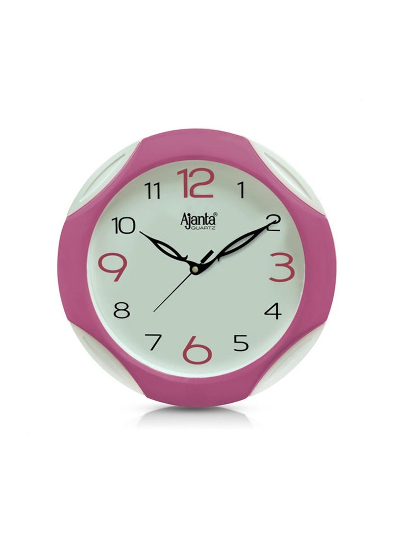Ajanta Wall Clock, Simple Clock - 2117 - Pink - Image 1